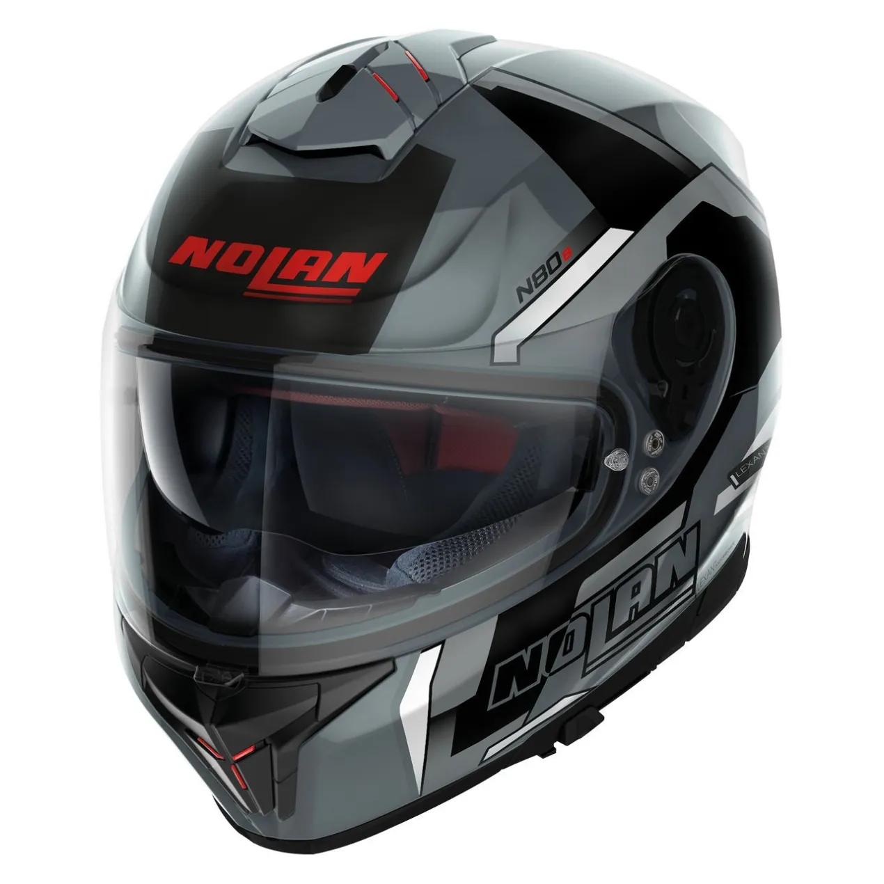 Casco Nolan N80-8 Wanted N-com Slate Grey Black