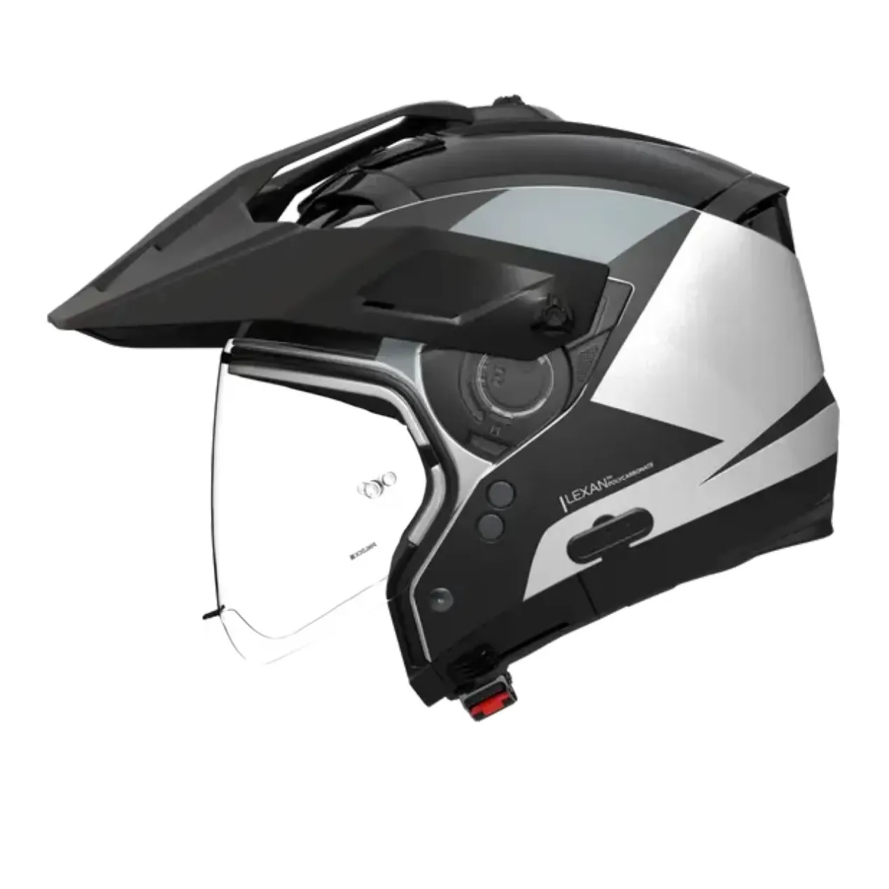 Casco Nolan N70-2 X 06 Turbine Bianco Nero Grigio