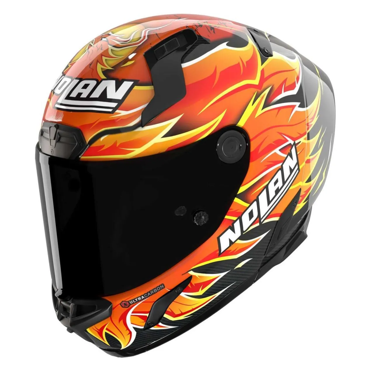Casco Nolan X-804 Rs REPLICA IANNONE Rosso Arancione Giallo