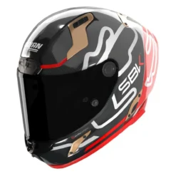 Casco Nolan X-804 Rs Ultra Carbon Sbk Rosso Oro