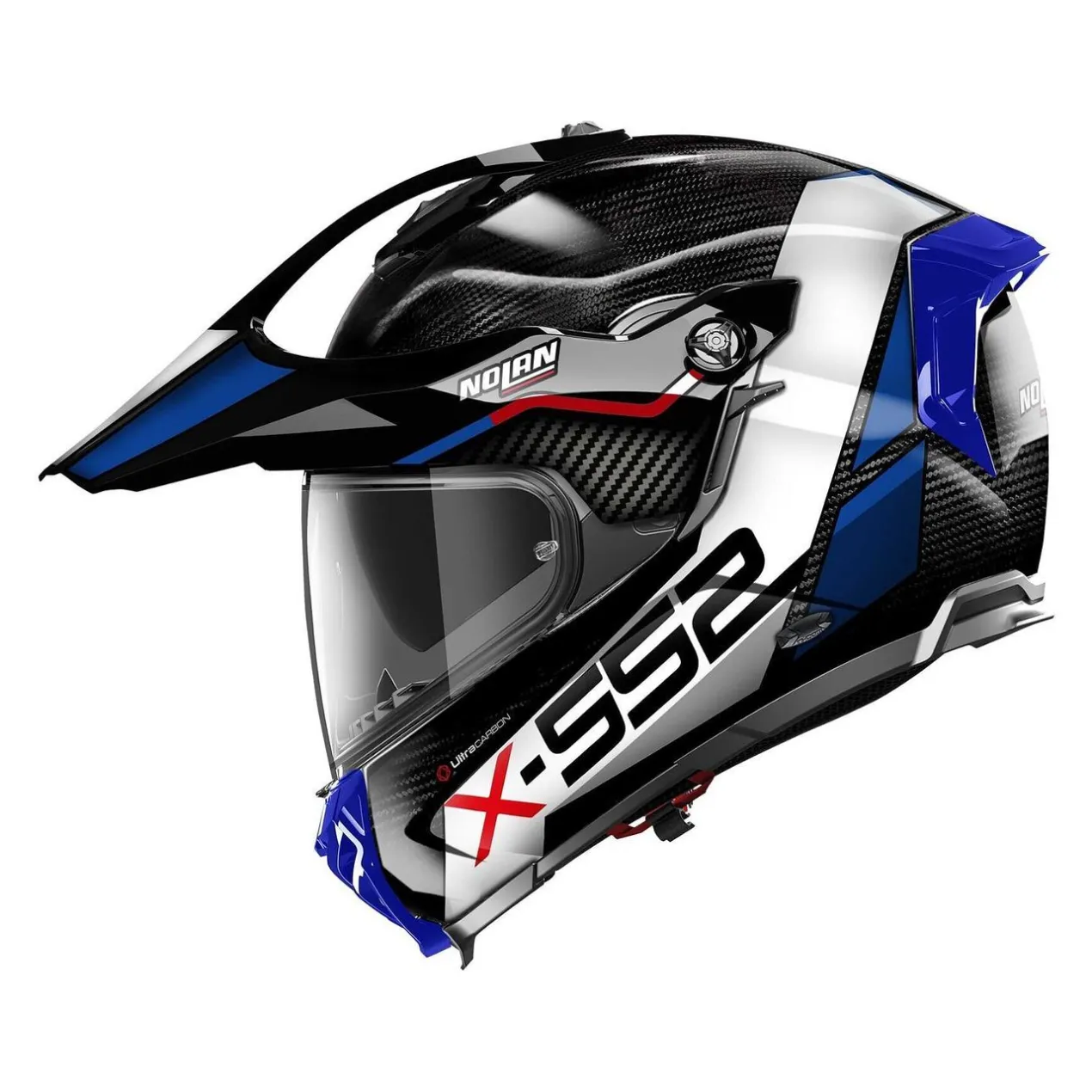 Casco Nolan X-552 Ultra Carbon Dinamo N-com Blue Red