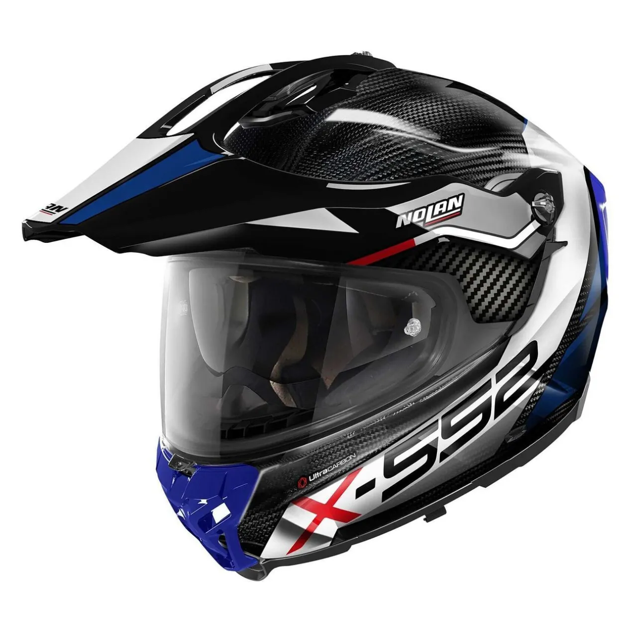 Casco Nolan X-552 Ultra Carbon Dinamo N-com Blue Red