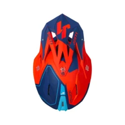 Casco Off-road/cross Just1 J18 Vertigo Blue White Fluo Oran