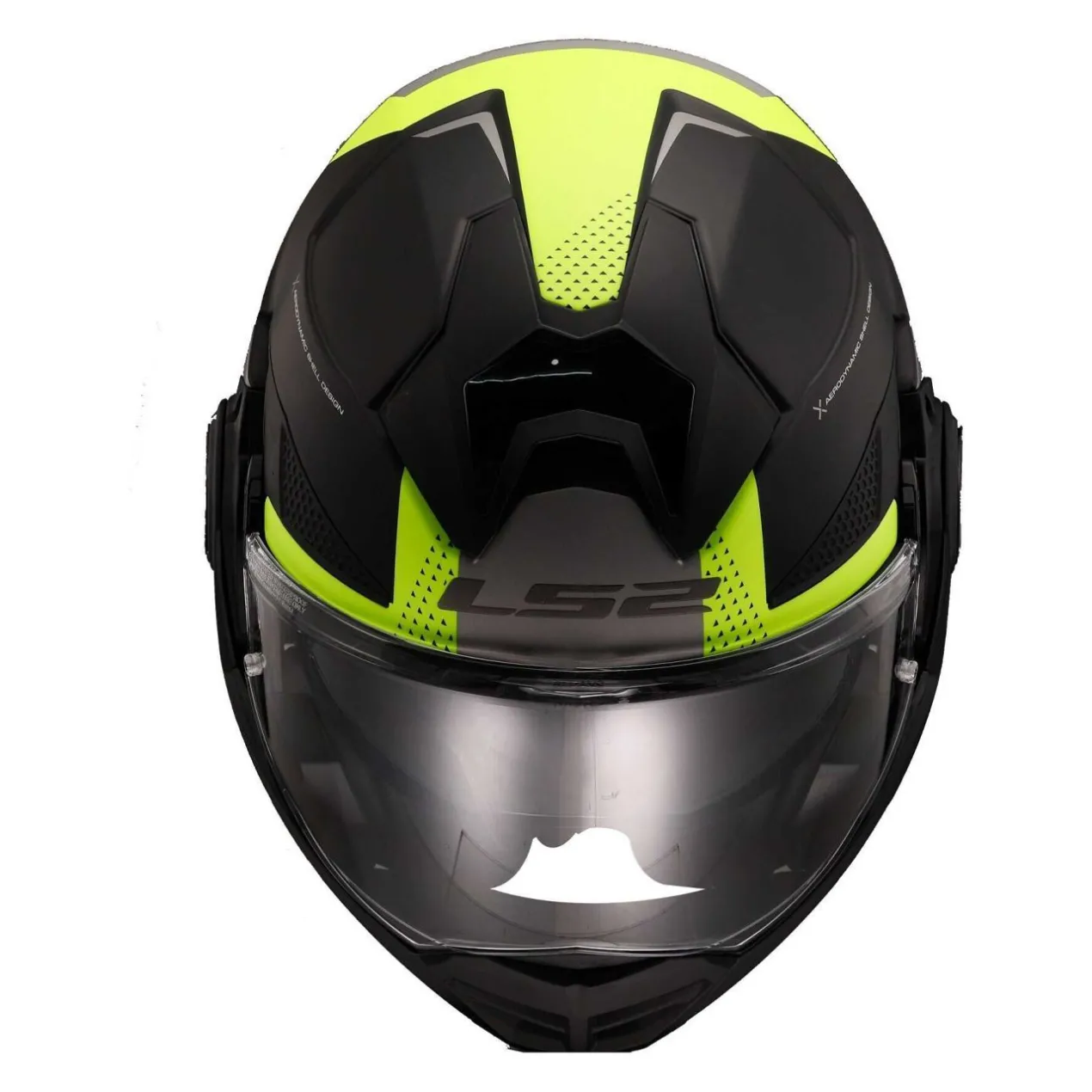 Casco Ribaltabile Ls2 Ff901 Advant X Oblivion Matt Black Hi-vis Yellow