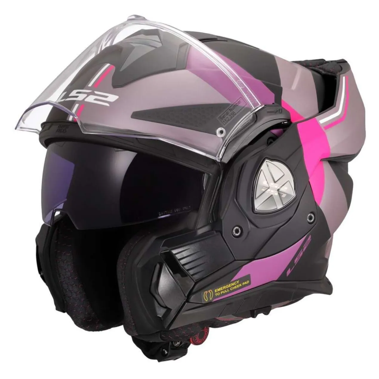 Casco Ribaltabile Ls2 Ff901 Advant X Ultra Grey Purple