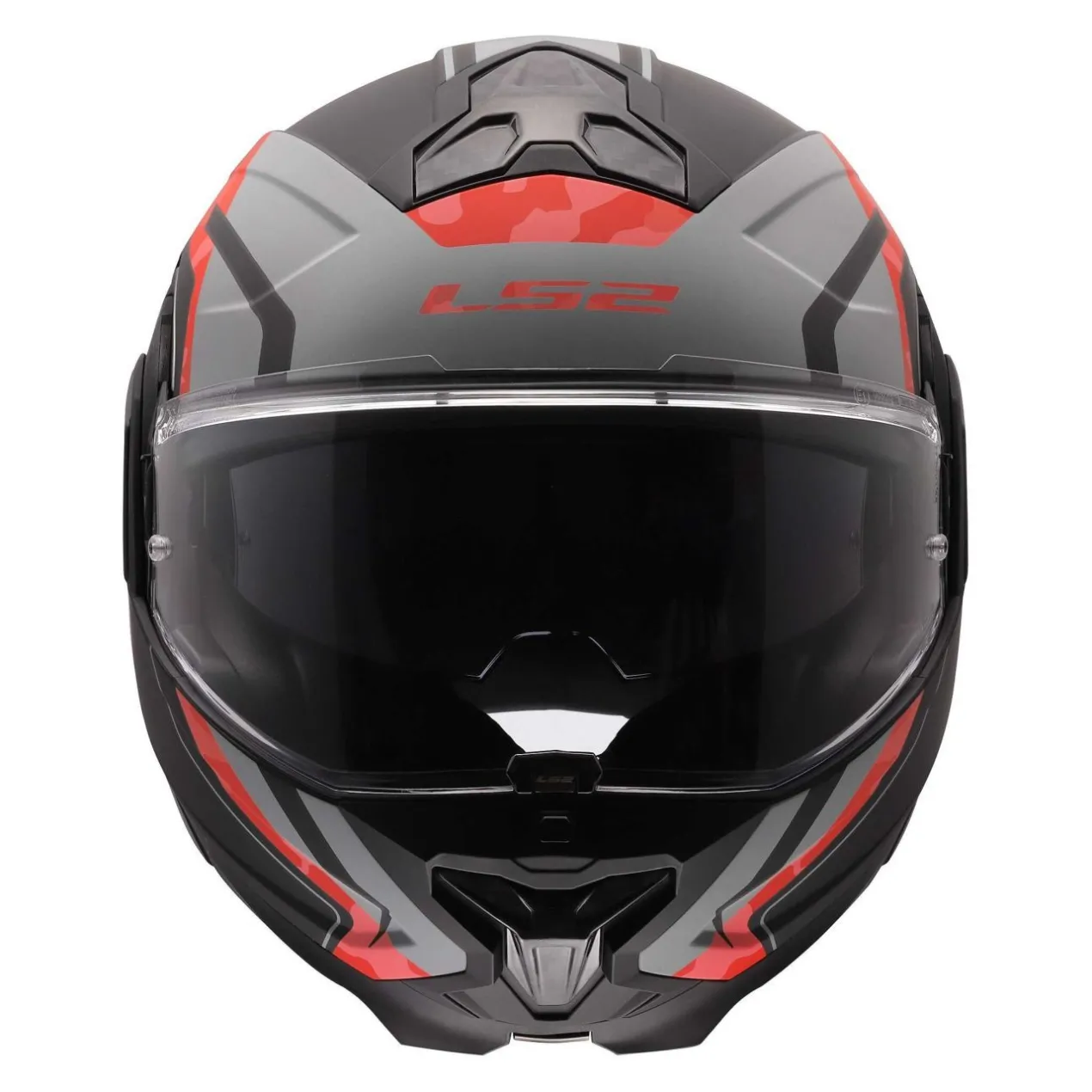 Casco Ribaltabile Ls2 Ff910 Advant II Glide Black Grey Red