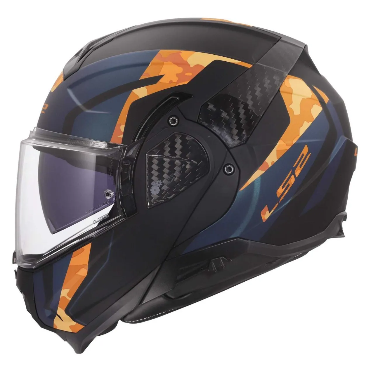 Casco Ribaltabile Ls2 Ff910 Advant II Glide Black Orange