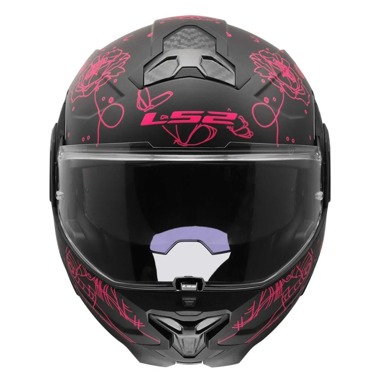 Casco Ribaltabile Ls2 Ff910 Advant II Sophia Black Pink