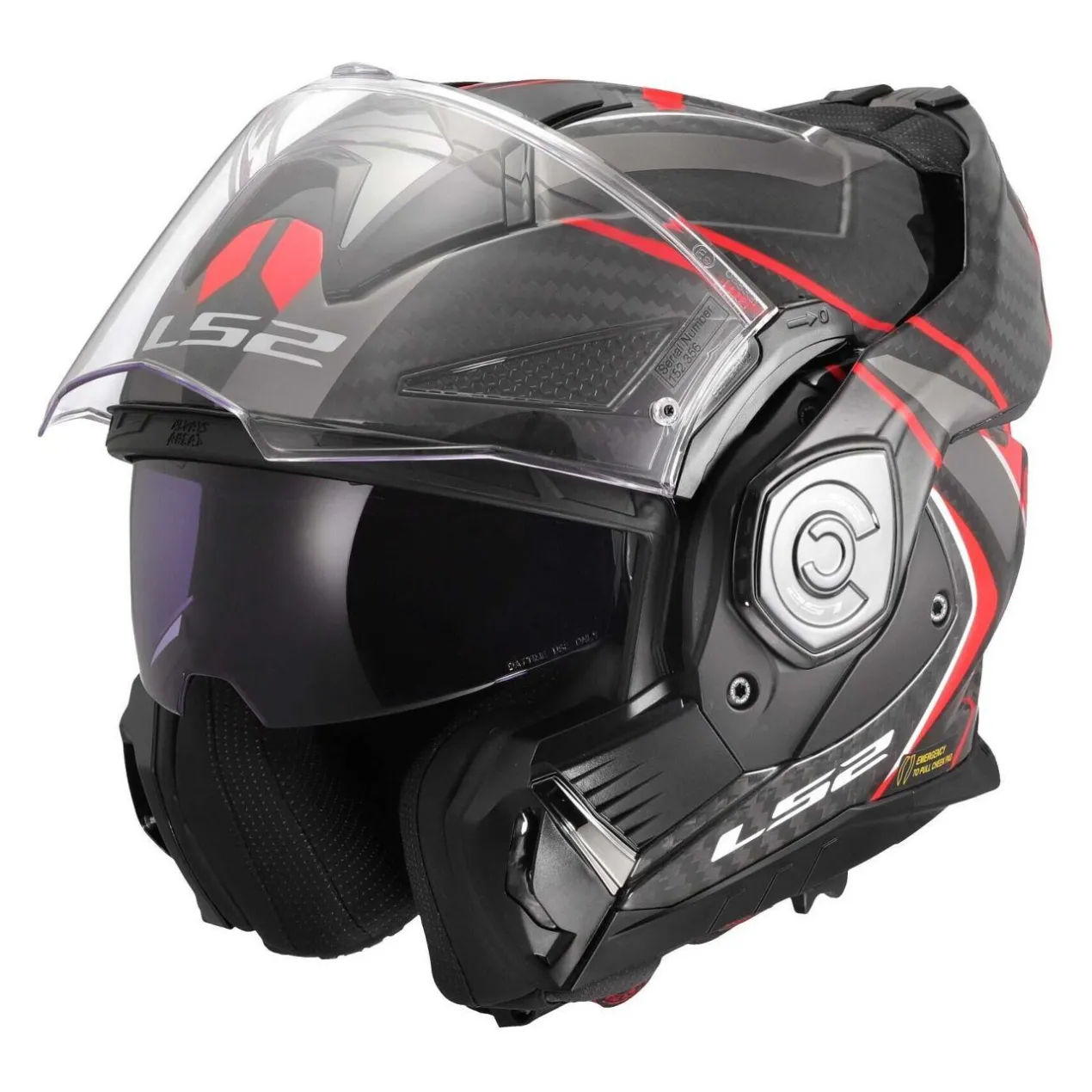 Casco Ribaltabile Ls2 Ff901 Advant X C Future II Red