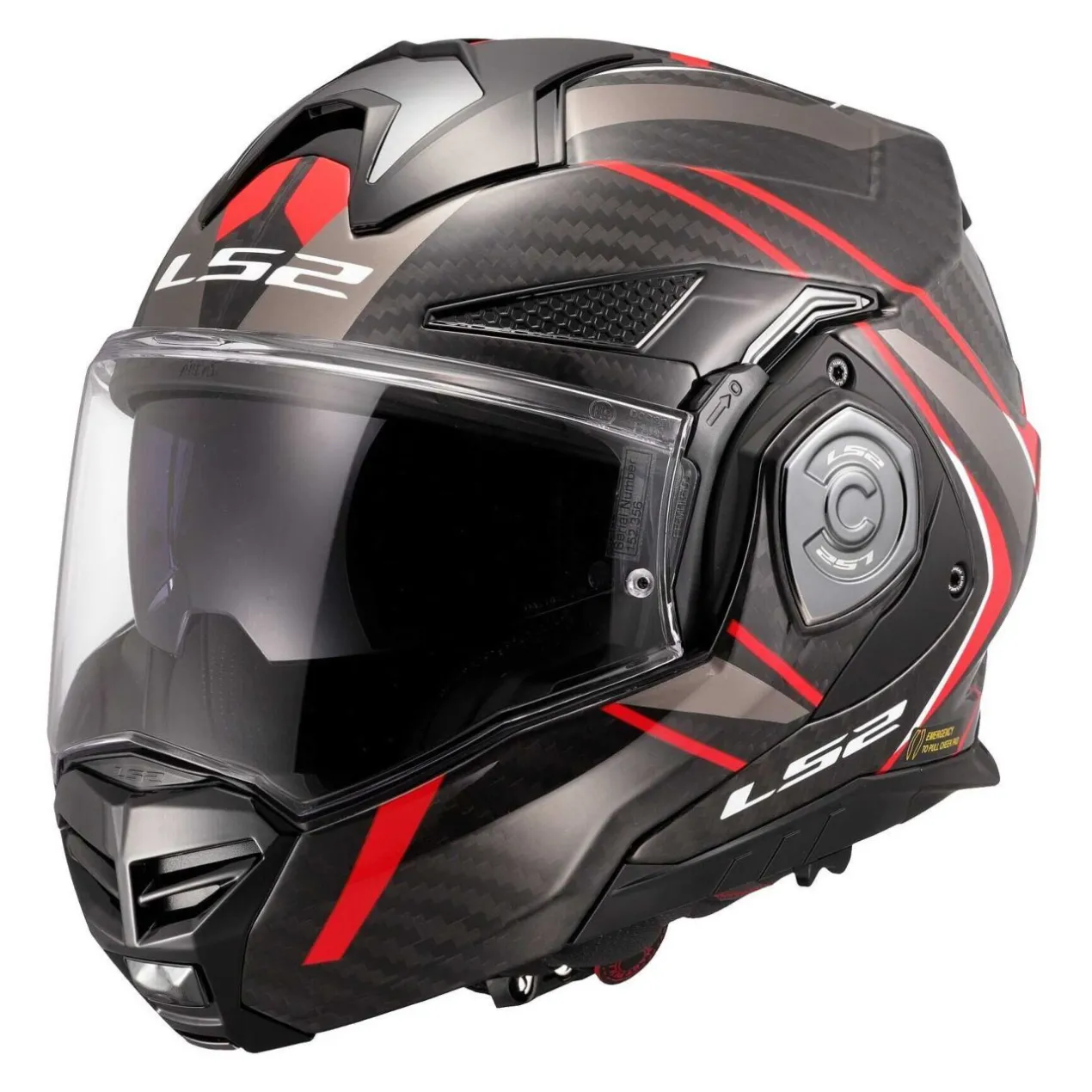 Casco Ribaltabile Ls2 Ff901 Advant X C Future II Red