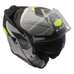 Casco Ribaltabile Ls2 Ff910 Advant II Triple Light Grey H-v Yellow
