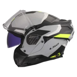 Casco Ribaltabile Ls2 Ff910 Advant II Triple Light Grey H-v Yellow