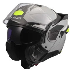 Casco Ribaltabile Ls2 Ff910 Advant II Triple Light Grey H-v Yellow