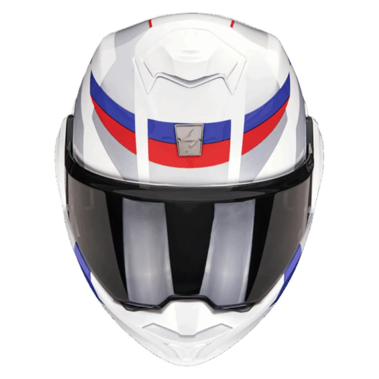Casco Ribaltabile Scorpion Exo-tech Evo Pro Acuti Bianco Blu Rosso