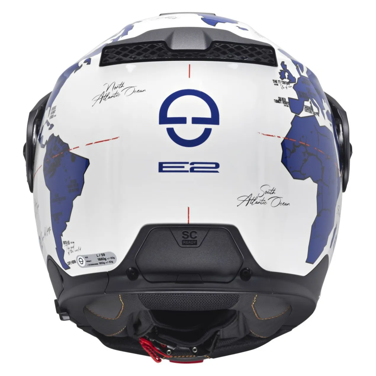 Casco Schuberth E2 Graphic Atlas Blu