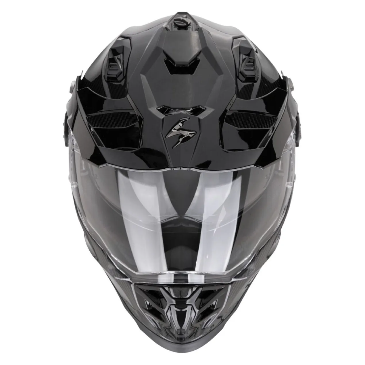 Casco Scorpion Adf-9000 Carbon Air Solid Nero