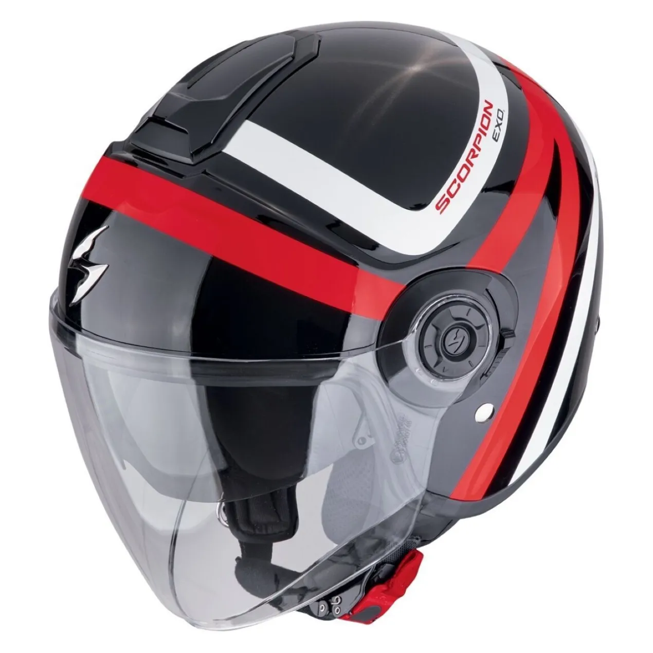 Casco Scorpion Exo-city II Riva Nero-rosso