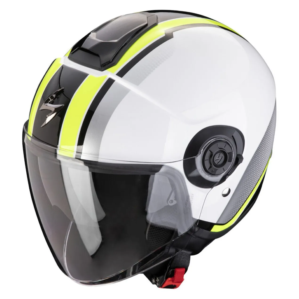 Casco Scorpion Exo-city II Vel Bianco-giallo Neon
