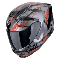 Casco Scorpion Exo-391 Clutter Nero-rosso