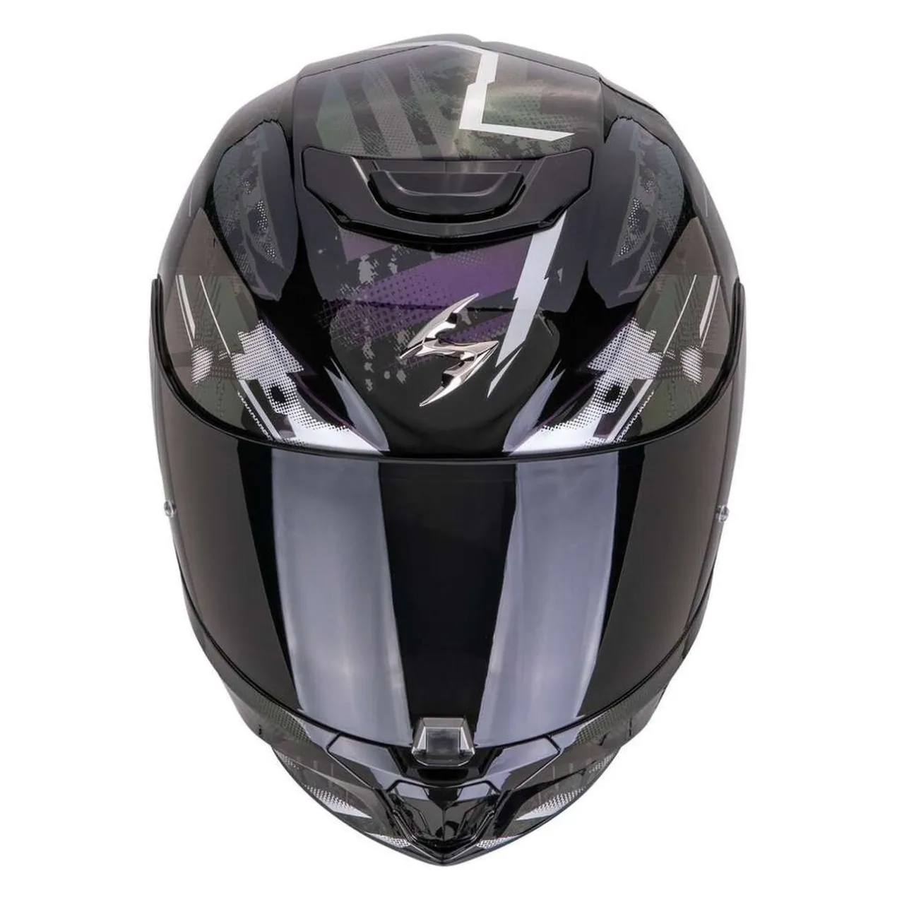 Casco Scorpion Exo-391 Clutter Nero-camaleon