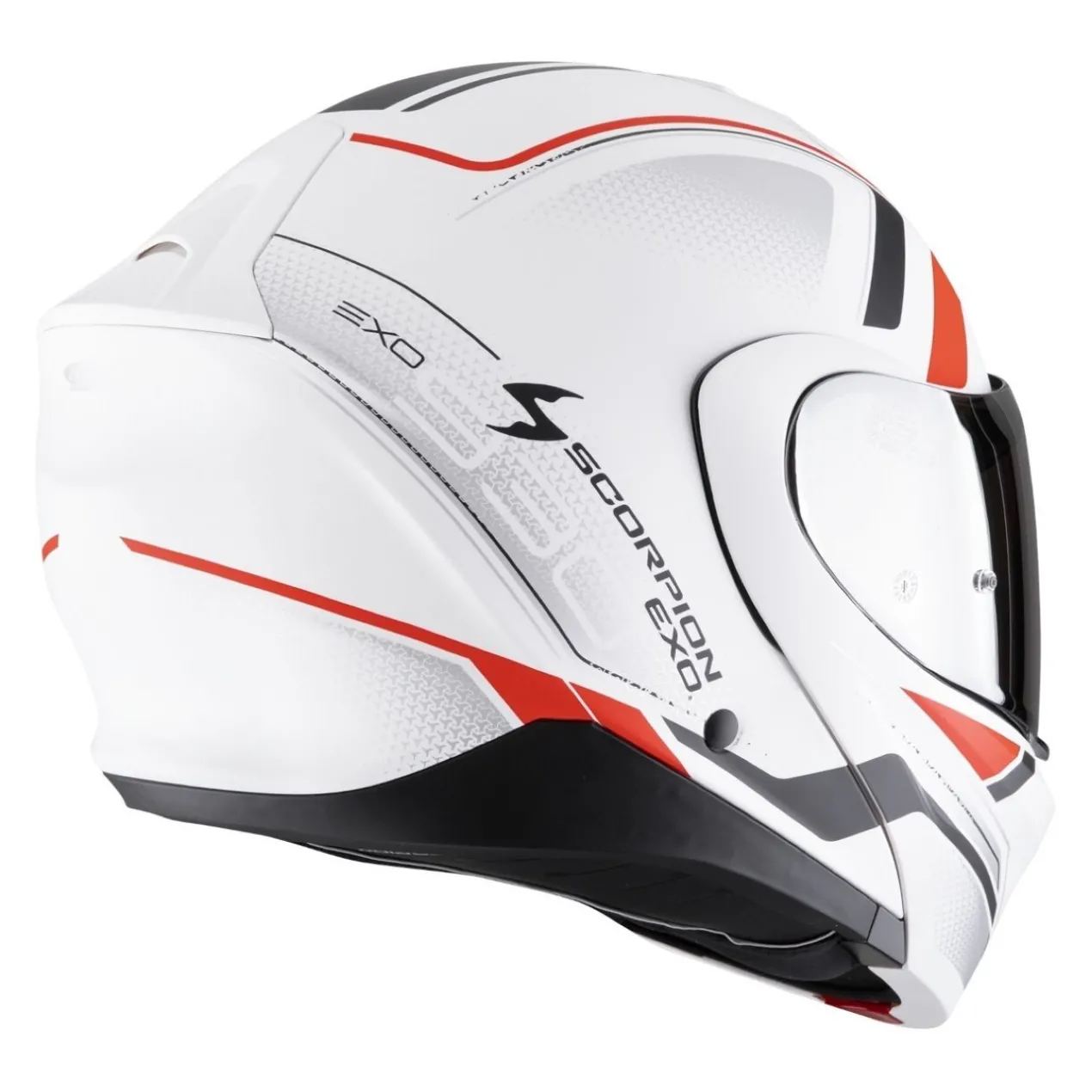 Casco Scorpion Exo-930 Evo Ardens Bianco Opaco-nero-ro