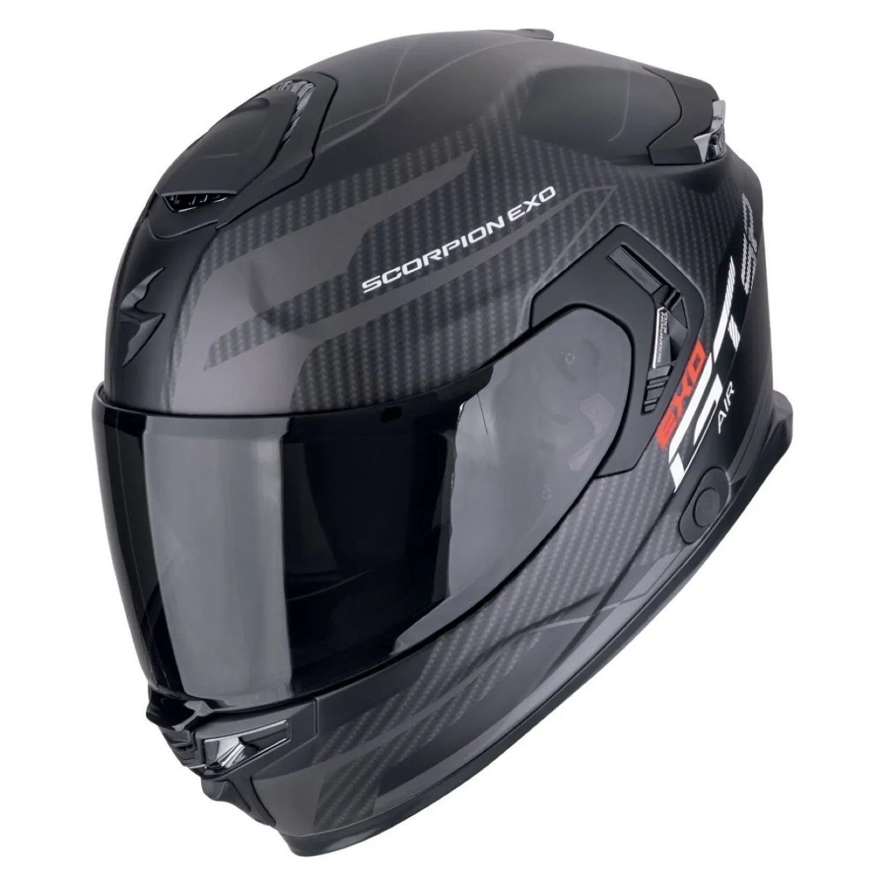 Casco Scorpion Exo-gt Sp Air Flex Nero Opaco-argento