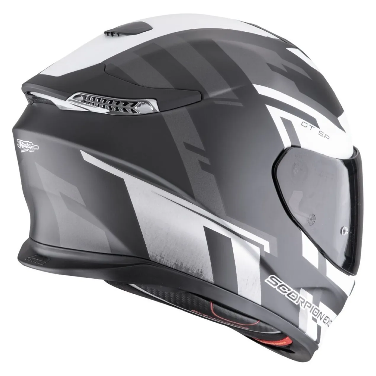 Casco Scorpion Exo-gt Sp Air Tornado Nero Opaco-argento