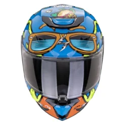 Casco Scorpion Exo-jnr Air Fun Blu-arancia