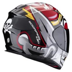 Casco Scorpion Exo-491 Pirate Rosso