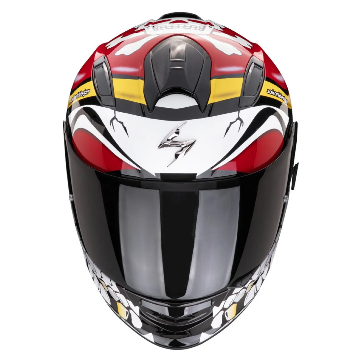 Casco Scorpion Exo-491 Pirate Rosso