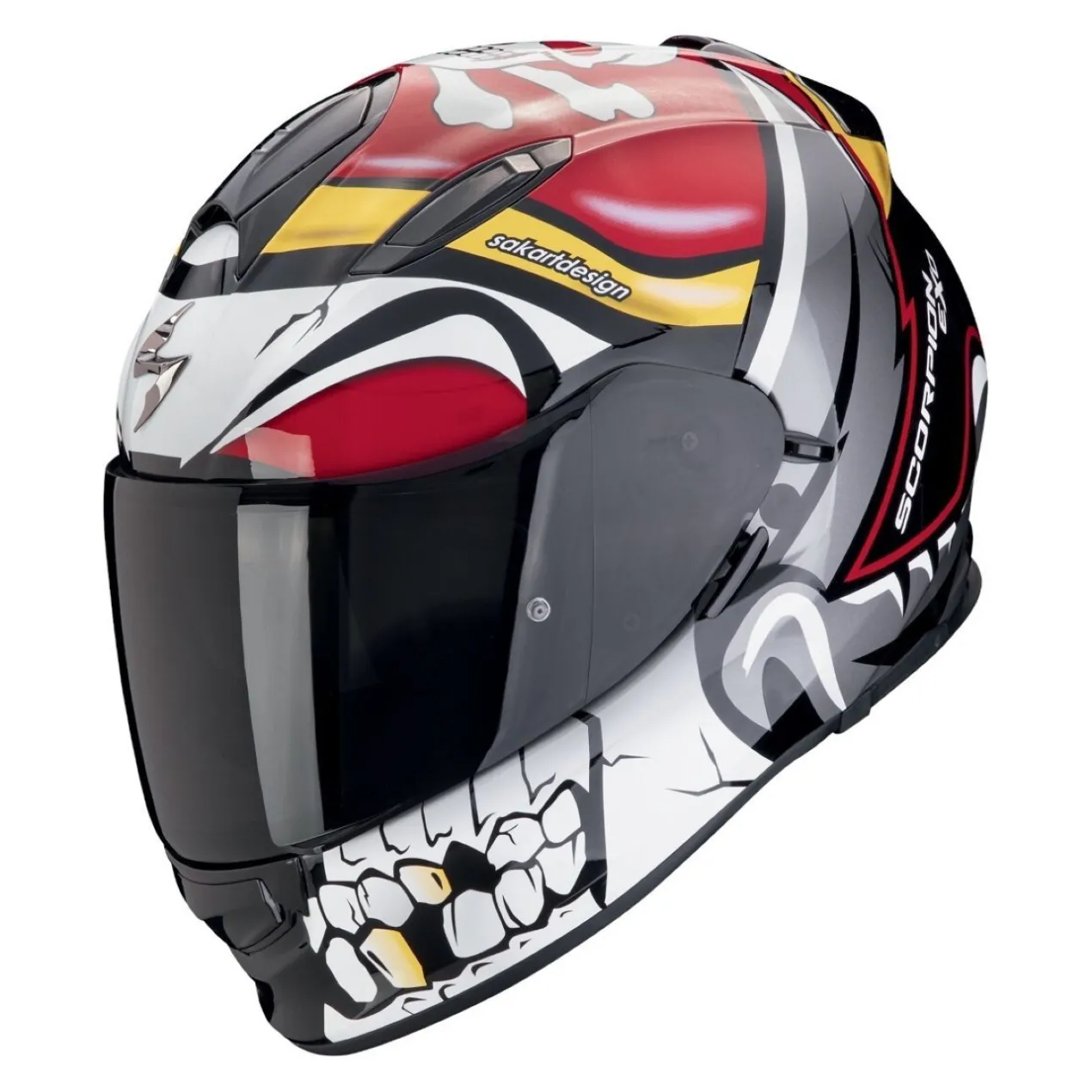 Casco Scorpion Exo-491 Pirate Rosso