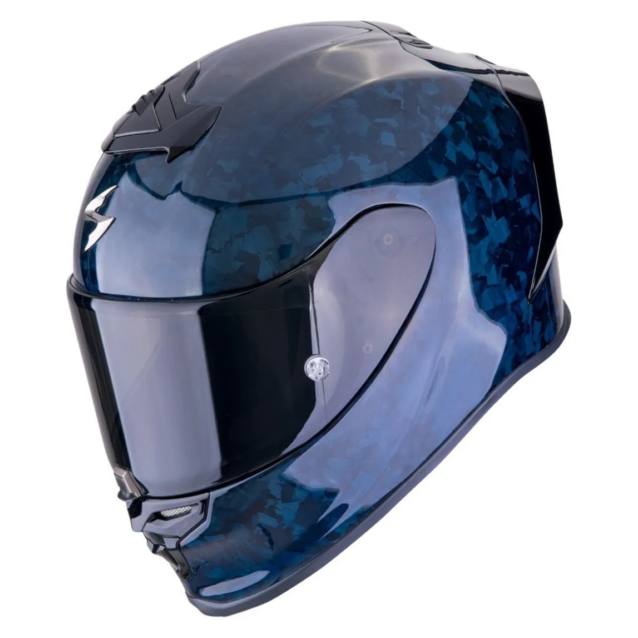 Casco Scorpion Exo-r1 Evo Onyx Carbon Air Solid Blu