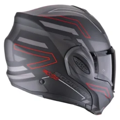 Casco Scorpion Exo-tech Evo Conquer Nero Opaco-rosso