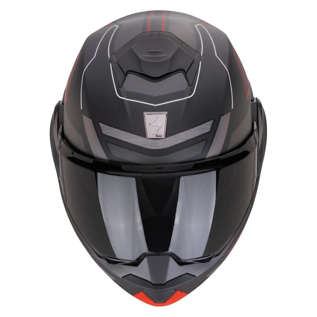 Casco Scorpion Exo-tech Evo Conquer Nero Opaco-rosso