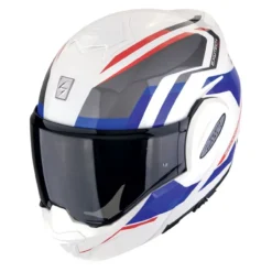 Casco Scorpion Exo-tech Evo Furio Bianco-rosso-blu