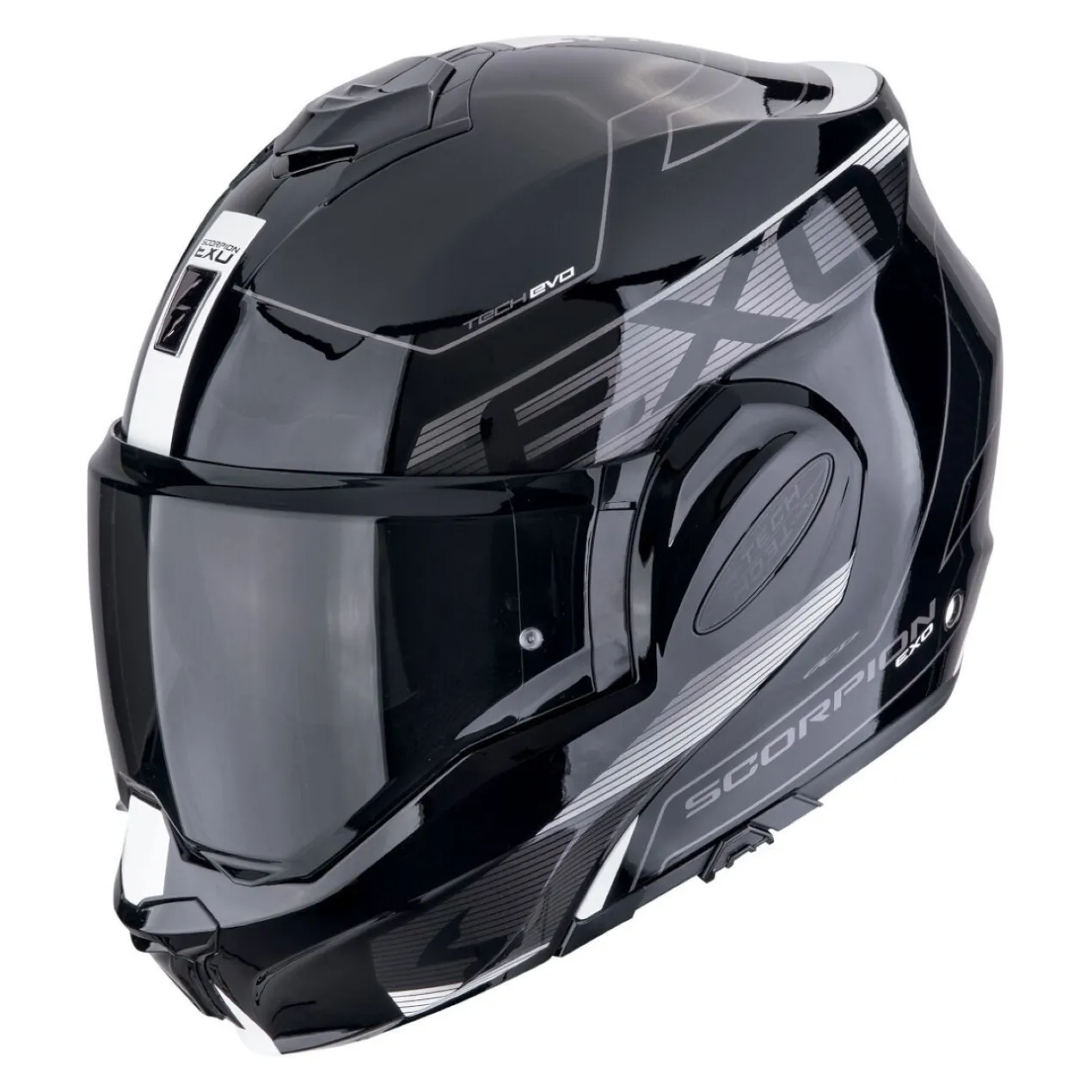 Casco Scorpion Exo-tech Evo Traveller Nero-bianco