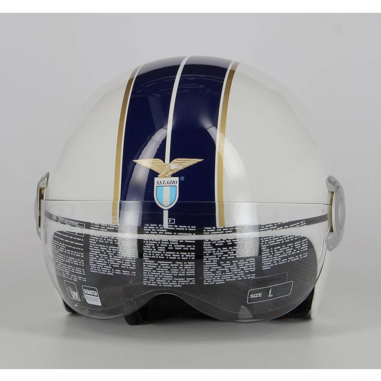 Casco Ss Lazio Ufficiale Con Visiera By Agv Bianco