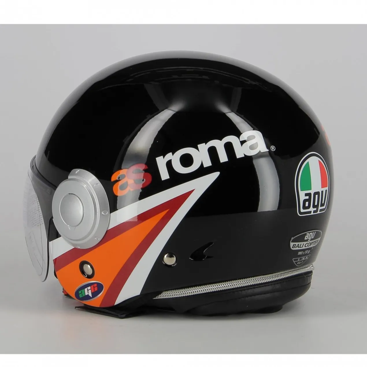 Casco Ufficiale As Roma Agv Bali Copter Nero