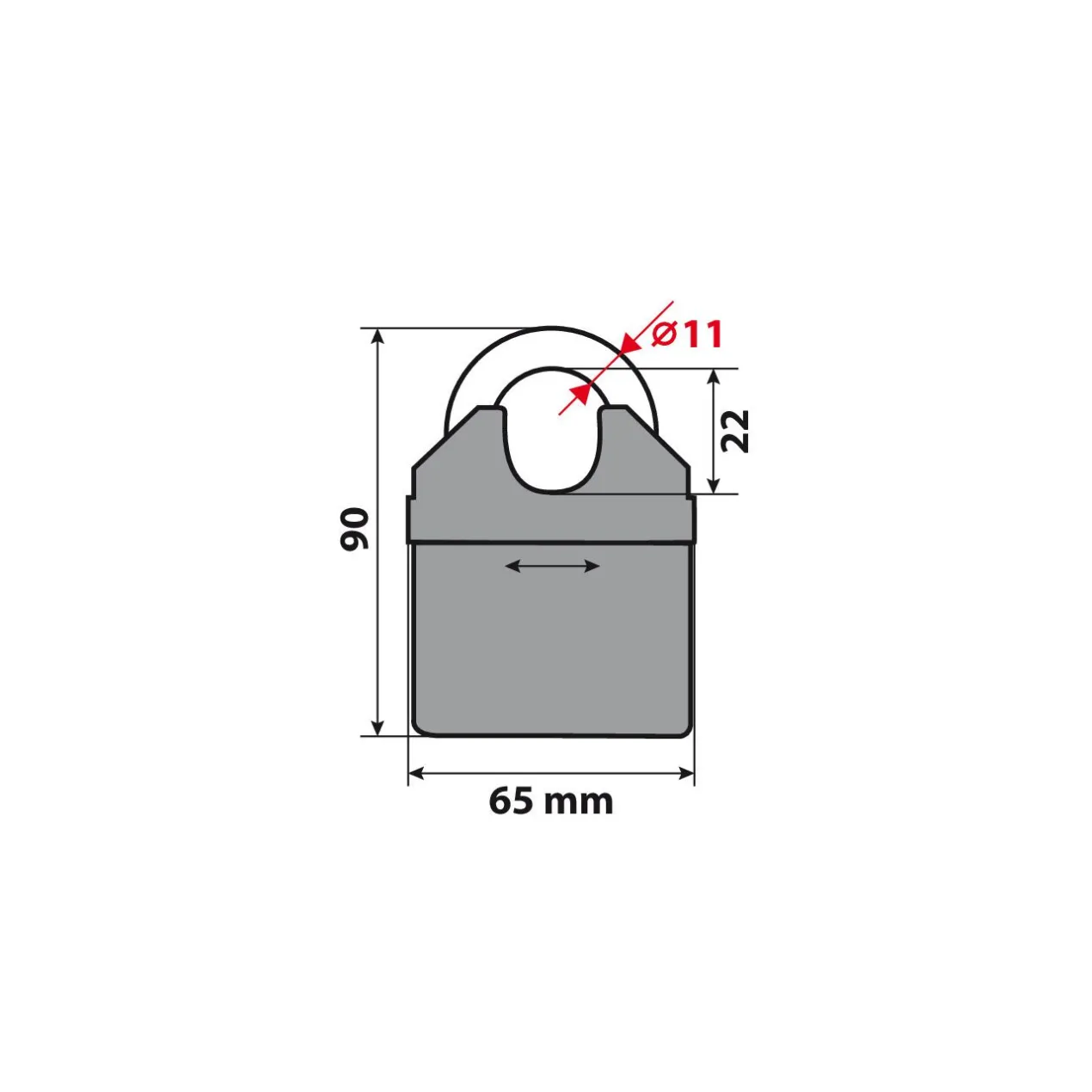 Catena Antifurto 8mm X 2m Con Lucchetto Lampa 90631