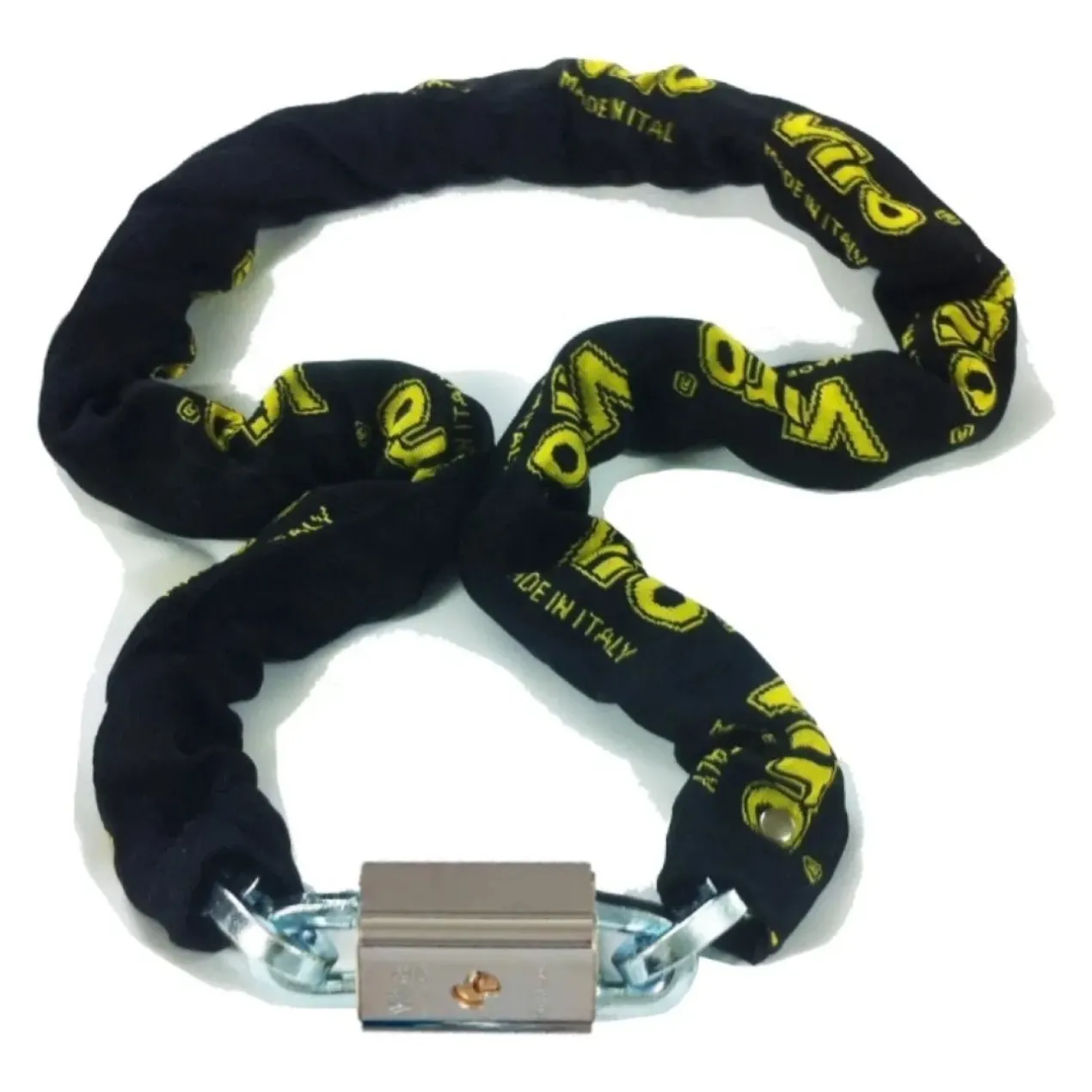 Catena Viro Con Lucchetto Maglia Nera 10mm X 150cm Forniti Separatamente