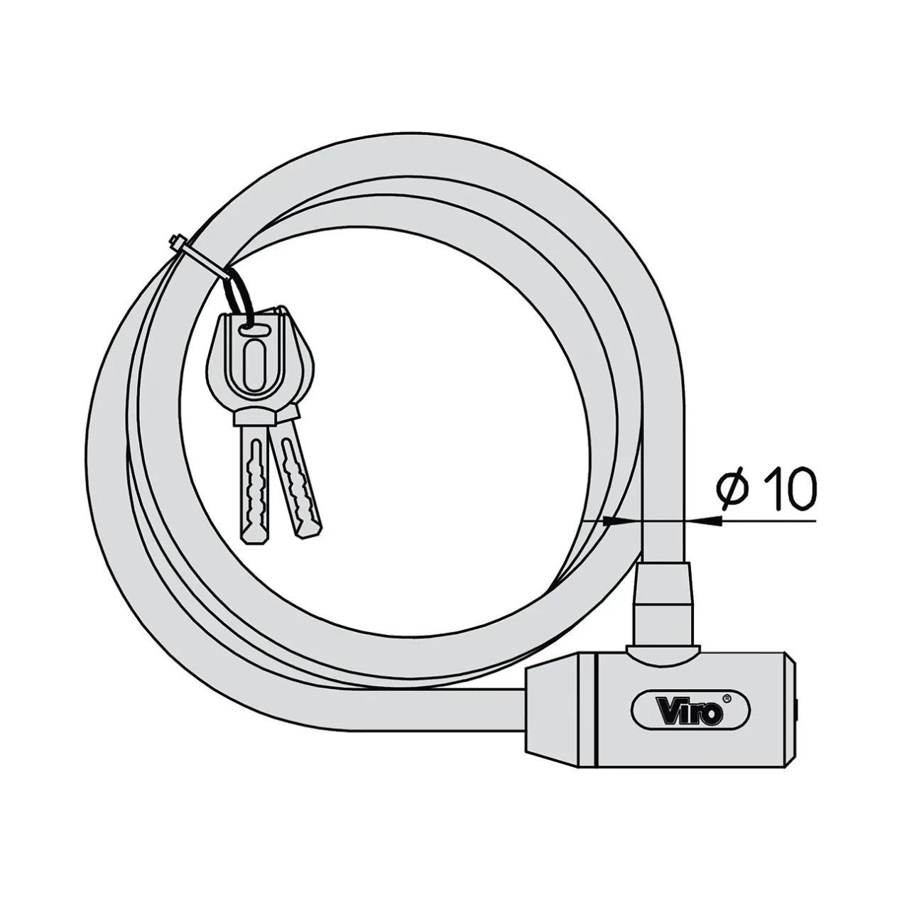 Cavo Acciaio Intrecciato Viro Giglio 10mm X 60cm