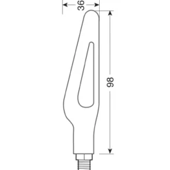 Coppia Frecce A Led Glory-sq Nere Lampa 90474