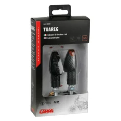 Coppia Frecce Carbon Mod. Tuareg Led Vetro Bianco Lampa 90099
