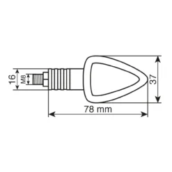 Coppia Frecce Carbon Mod. Focal Lampadina Vetro Bianco Lampa 90066