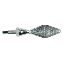 Coppia Frecce Cromate Mod Storm Led Vetro Bianco
