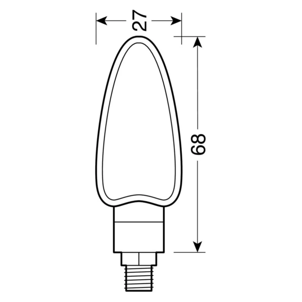 Coppia Frecce Lampa Arrow Nere Vetro Arancio