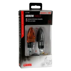 Coppia Frecce Lampa Carbon Arrow Vetro Arancio