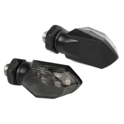 Coppia Frecce Micro Nere Led Vetro Bianco Lampa 90475