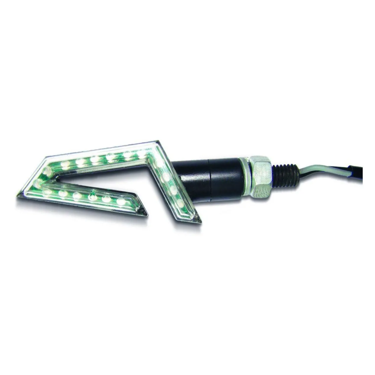 Coppia Freccette Sifam Sequenziali A Led Nere/vetro Ce Cod. Cli7033