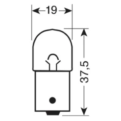 Coppia Lampade Sferiche 12v 5w Ba15s